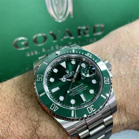 rolex submariner anniversary green replica|rolex submariner green bezel price.